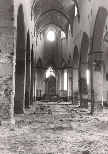 C. E. Kirchhoffi foto Niguliste kirikust pärast pommitamist 1944. aasta märtsis. Foto: Viivi Baladi erakogu