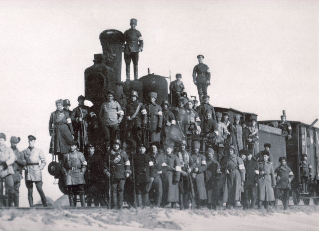 1919. aasta alguses kujunesid soomusrongid Vabadussõja peamiseks löögijõuks raudteede piir-konnas. Foto: Eesti Ajaloomuuseum