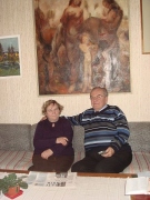 Eha ja Eenok Haamer on 44 aastat elanud ja töötanud koos. Aasta kauem on kirikuõpetaja ametit pidanud titulaarpraost Eenok Haamer. Foto: Rita Puidet