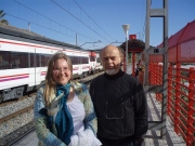 Tuuliki Jürjo ja oreliehitaja Gerhard Grenzing Hispaanias. Foto: Tuuliki Jürjo kodulehekülg