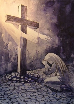 Paastuaeg on meile kingitud kui ettevalmistusaeg ülestõusmispüha rõõmuks ning võimalus süveneda meie Õnnistegija kannatuste ja surma saladusse. Illustratsioon: Liive Koppel