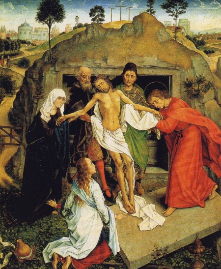 Rogier van der Weyden. Kristuse haudapanek. 1450.  Repro