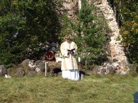 Vabaõhujumalateenistusel Jäärjas teenis diakon Arvet Ollino. Foto: Kristi Ollino