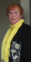 Heatujuline Aime Vinn on kui erkkollane sall ta kaela ümber – alati rõõmus ja reibas. Foto: Merje Talvik