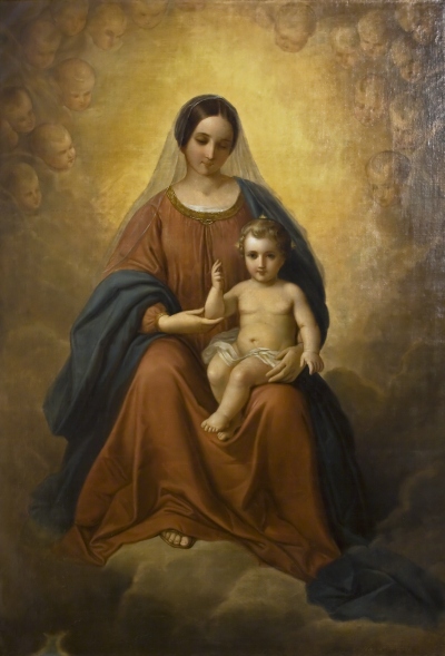 «Madonna Kristuslapsega» (1861). Joseph Haieri maal Tallinna piiskoplikus toomkirikus. Foto: Mati Bärenson