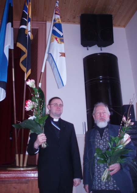 Ants Tooming (vasakul) ja Jüri Kask pälvisid oma tegevusega tähelepanu. Peeter Parts