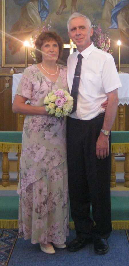 Ella ja Aare Kimmel tähistasid hõbepulmi möödunud aastal Rannamõisa kirikus. Erakogu