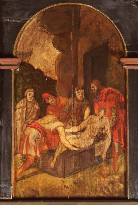 Jeesuse haudapanemine. Tallinna Püha Vaimu kiriku vääril. Jeesuse haudapanemine. Tallinna Püha Vaimu kiriku vääril.