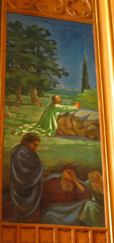 Kristus Ketsemani aias. A. Wichwelin, 1921. Tartu Peetri kirik. Helena Semm Kristus Ketsemani aias. A. Wichwelin, 1921. Tartu Peetri kirik. Helena Semm