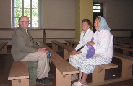 Petseri koguduse ustavad liikmed Mart Kallas, Olga Jamsa ja Jevgenia Bragina.