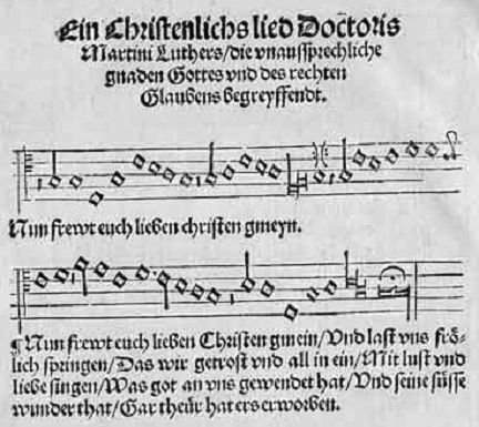 Etlich Cristlich Lider, Lobgesang und Psalm, 1524.