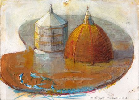 Tiit Pääsuke. Firenze palett, 2010, akrüül paberil. Tiit Pääsuke. Firenze palett, 2010, akrüül paberil.