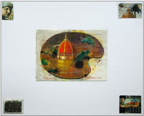 Tiit Pääsuke. Rooma palett, 2010, akrüül paberil. Repro Tiit Pääsuke. Rooma palett, 2010, akrüül paberil. Repro